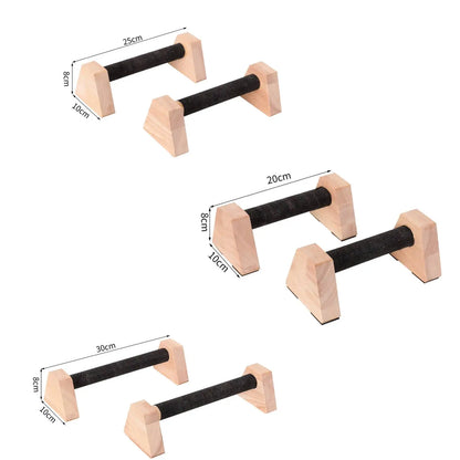 2x Push up Bars Stands Calisthenics Bars Portable Push Up Board Anti Slip Wood Workout Equipment For HomeGym Muscle Training